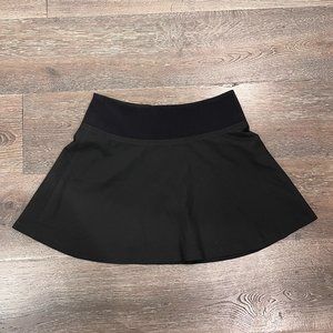 Bebe Womens Black Mini A-Line Skater Skirt Back Zip Size 0